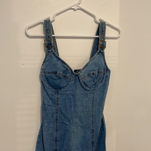 Vintage jean bodycon dress - Picture 2 of 7